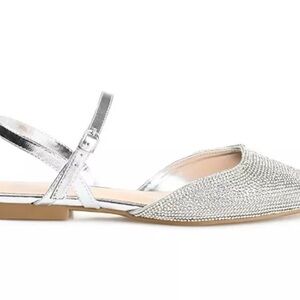 Journee Collection Women's Nysha Rhinestone Flats